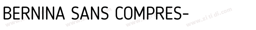 BERNINA SANS COMPRES字体转换
